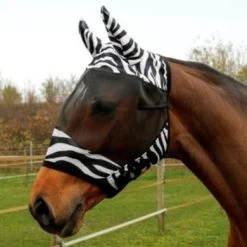 Kerbl RugBe Vliegenmasker Met Oorbedekking Zwart/Zebra Full -Paardensport kortingswinkel agradi 45005339 4.a8fe1d