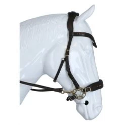 F.R.A Hoofdstel Glory Hackamore Leder Met Kralen Bruin -Paardensport kortingswinkel agradi 45048628 3.71de85