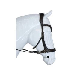 F.R.A Hoofdstel Glory Side-Pull Leder Met Kralen Bruin -Paardensport kortingswinkel agradi 45048634 4.30c137