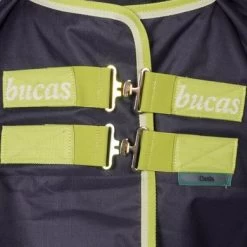 Bucas Oasis Turnout 200g & Neck Dark Grey/Lime -Paardensport kortingswinkel agradi 45060101 1.9ae36d