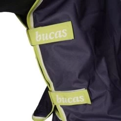 Bucas Oasis Turnout 200g & Neck Dark Grey/Lime -Paardensport kortingswinkel agradi 45060101 3.0796ff