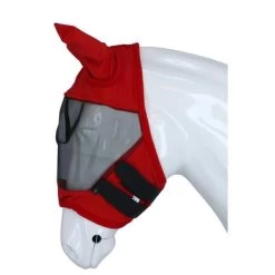 EQUITHÈME Vliegenmasker Anti-UV Doux Rood -Paardensport kortingswinkel agradi 45069151 3.43e699