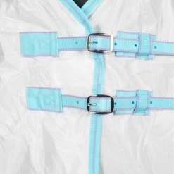 Weatherbeeta Comfitec Essential Mesh II Combo Neck Wit/Lichtblauw/Paars -Paardensport kortingswinkel agradi 45075876 1.e19329