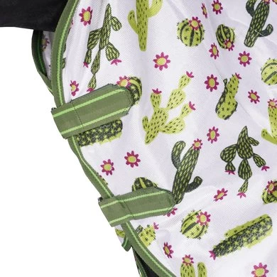 Weatherbeeta Vliegendeken Saxon Mesh Combo Neck Cactus Print 105/155 5 Weatherbeeta Vliegendeken Saxon Mesh Combo Neck Cactus Print 105/155 - Afbeelding 5