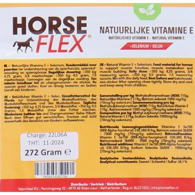Horseflex Natuurlijke Vitamine E + Selenium Navul 2 Horseflex Natuurlijke Vitamine E + Selenium Navul - Afbeelding 2