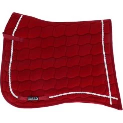 HKM Fluwelen Sjabrak Antiek Dressuur Wijnrood Full