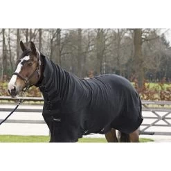 Back On Track Fleecedeken Supreme Met Vaste Hals Zwart -Paardensport kortingswinkel bot 2117 fleecerug with neck 2.bd4a31