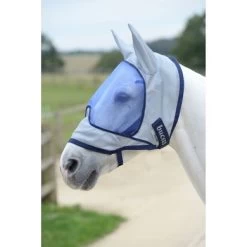 Bucas Buzz-Off Vliegenmasker Deluxe Met Oren Blue -Paardensport kortingswinkel bucas buzz off deluxe fly mask 570 p1300.a096a5