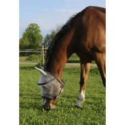 EQUITHÈME Vliegenmasker Anti-UV Protec Zilver -Paardensport kortingswinkel ekkia 306 753 103 ambi3.28eeee