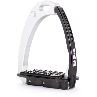 Tech Stirrups Stijgbeugels Venice Sloped Zilver/Zwart M 1 Tech Stirrups Stijgbeugels Venice Sloped Zilver/Zwart M