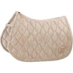 Eskadron Platinum Veelzijdigheidszadeldekje Metallic Faux Leather Tan Taupe Full