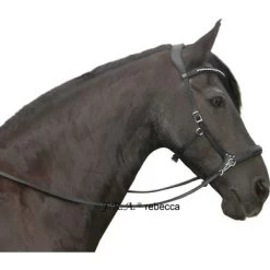 F.R.A. Bitloos Hoofdstel Rebecca Side Pull Softleder Teugels Zwart -Paardensport kortingswinkel fra rebecca.81b215