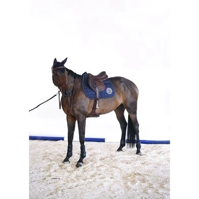 Harcour Veelzijdigheidszadeldekje Salvador Navy/Wit Full 2 Harcour Veelzijdigheidszadeldekje Salvador Navy/Wit Full - Afbeelding 2