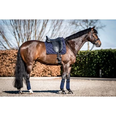 HB Showtime Zadeldekje Crown Dressuur Navy 2 HB Showtime Zadeldekje Crown Dressuur Navy - Afbeelding 2