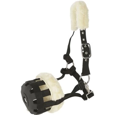 Kerbl Graasmasker Teddy Fleece Zwart 1 Kerbl Graasmasker Teddy Fleece Zwart