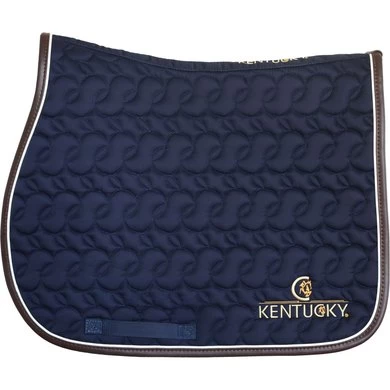 Kentucky Horsewear Kentucky Zadeldekje Navy/White/Bruin Full 2 Kentucky Horsewear Kentucky Zadeldekje Navy/White/Bruin Full - Afbeelding 2