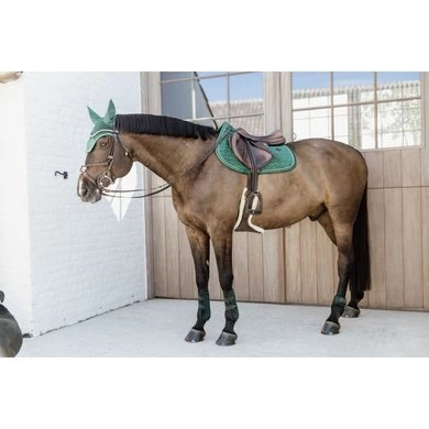 Kentucky Horsewear Kentucky Kogelbeschermer Young Horse Velvet Donker Groen 5 Kentucky Horsewear Kentucky Kogelbeschermer Young Horse Velvet Donker Groen - Afbeelding 5