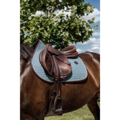Kentucky Horsewear Kentucky Spring Zadeldekje Classic Leer Dusty Blue -Paardensport kortingswinkel kentucky 485a1297.3ef042
