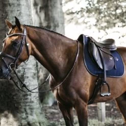 Kentucky Horsewear Kentucky Spring Zadeldekje Color Edition Leather Navy Full -Paardensport kortingswinkel kentucky spring zadeldekje color ed leather navy 2.1a350c