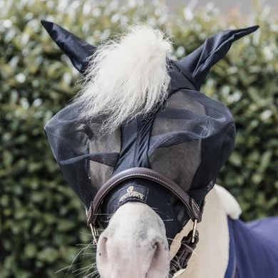 Kentucky Horsewear Kentucky Vliegenmasker Slim Fit Zwart 2 Kentucky Horsewear Kentucky Vliegenmasker Slim Fit Zwart - Afbeelding 2