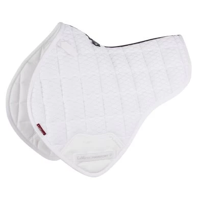 LeMieux Zadeldekje Carbon Mesh Air Half Square CC White L 1 LeMieux Zadeldekje Carbon Mesh Air Half Square CC White L