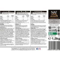 NAF General Purpose Supplement -Paardensport kortingswinkel naf general purpose supplement r01 15kg back.925a2e