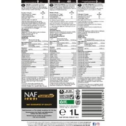 NAF M Fit 5 NAF M Fit -Paardensport kortingswinkel naf mfit liquid r01 1l back.71721a