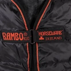 Rambo Ionic Stable Liner 100g Black/Black & Orange Stripe -Paardensport kortingswinkel productagradi 444886651 1.c43c5e