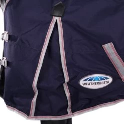 Weatherbeeta Lite Turnout Rug Plus Combo Neck Comfitec Essential 50g Navy/Silver/Red -Paardensport kortingswinkel productagradi 44638420 3.7d79f2