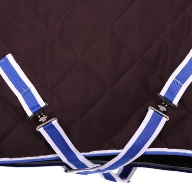 Weatherbeeta Heavy Stable Rug Comfitec Comfitec 1000D Diamond Quilt Detach-A-Neck 360g Charcoal/Blue/White 8 Weatherbeeta Heavy Stable Rug Comfitec Comfitec 1000D Diamond Quilt Detach-A-Neck 360g Charcoal/Blue/White - Afbeelding 8