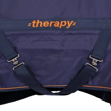 Bucas Outdoordeken Therapy Turnout 300g Navy/Orange 8 Bucas Outdoordeken Therapy Turnout 300g Navy/Orange - Afbeelding 8
