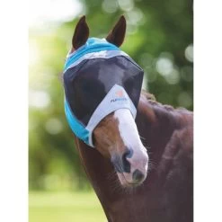 Shires Vliegenmasker Met Ooruitsparing Teal -Paardensport kortingswinkel shires 6663 teal 1.b13ccf