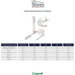 Shires Graasmasker Comfort Black -Paardensport kortingswinkel shires maattabel graasmaskers shires.659f8c