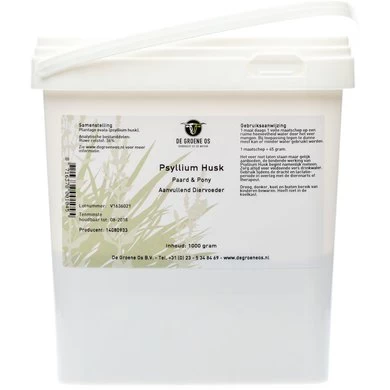 Groene Os Psyllium Husk Paard 1kg 1 Groene Os Psyllium Husk Paard 1kg