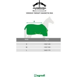 Veredus Therapiedeken Magnetik Rug Zwart -Paardensport kortingswinkel veredus rugsizes veredus therapy magnetik.e5cf83