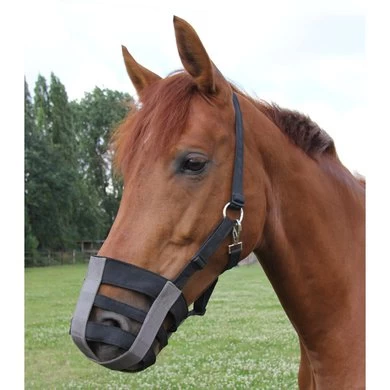 Waldhausen Graasmasker Zwart/Grijs 1 Waldhausen Graasmasker Zwart/Grijs