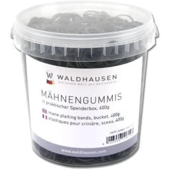 Waldhausen Manenelastiekjes In Emmer Zwart 400g