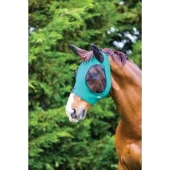 Weatherbeeta Vliegenmasker Deluxe Stretch Bug Met Oren Hunter/Zwart -Paardensport kortingswinkel wb 1009573000 hunterblack wb deluxe bugeye ears flymask image hero null.e97083