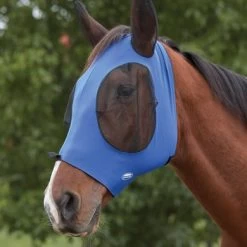 Weatherbeeta Vliegenmasker Deluxe Stretch Bug Met Oren Royal Blauw/Zwart -Paardensport kortingswinkel wb 1009573000 royalblueblack wb deluxe stretch bug eye saver ears image hero null.1c5425