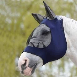 Weatherbeeta Vliegenmasker Stretch Eye Saver Met Oren Navy/Zwart -Paardensport kortingswinkel wb 462310.250995