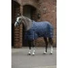 Weatherbeeta Deken Saxon 1200D PP Stable Standard Neck Medium Navy Plaid 75/120