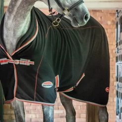 Weatherbeeta Standard Neck Therapy-Tec Fleece Black/Silver/Red -Paardensport kortingswinkel wb 812728 wb therapy tec flc stn stand1 image lifestyle.3fed79